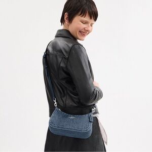 Coach Teri Shoulder Bag Denim/Silver/Indigo